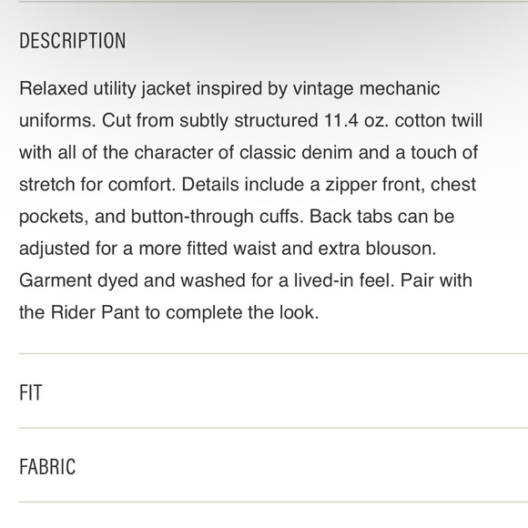 Buck Mason NWT Rider Jacket Size Small - Picture 8 of 8